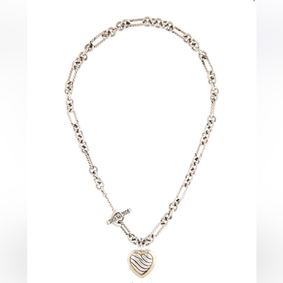 David Yurman Jewelry - David Yurman Silver and Gold Necklace